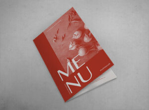 Impresión personalizada de cartas de restauración cuadripticas