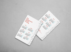 Imprimir calendarios de bolsillo personalizados tamaño tarjeta