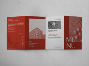 Imprimir carta cuadríptica personalizada para restaurante