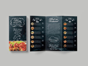 Imprimir cartas de restaurante con diseño personalizado
