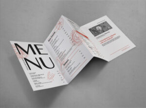 Imprimir cartas de restaurante plegadas 4 cuerpos cuadrípticas personalizables
