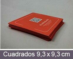 Imprimir posavasos cuadrados personalizables