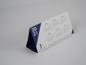 Impresión personalizada de calendario de mesa simple