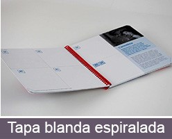 Tapa blanda espiralada Encuadernación de agendas personalizadas