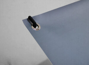 Banner publicitario impreso con hoyuelos personalizado