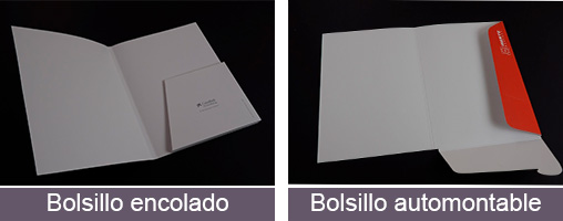 Impresión personalisable carpetas con bolsillo