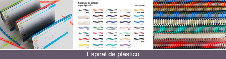 colores espiral plástico calendarios sobremesa personalizables