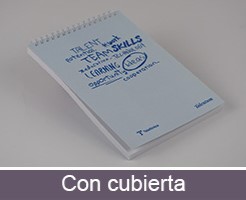 con cubierta Impresión de blocs de notas personalizados