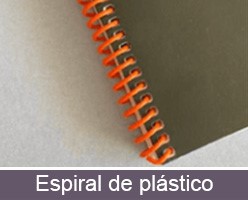 espiral de plástico Tipos de agenda corporativa