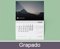 grapado tipos de calendarios de pared