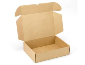 Caja postal de cartón automontable