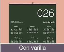 varilla tipos de calendarios de pared