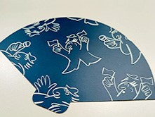 Impresión de abanico automontable personalizado