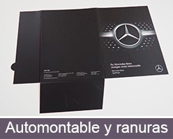 Impresión personalizada de carpeta A4 con lomo, bolsillo automontable y ranuras #10