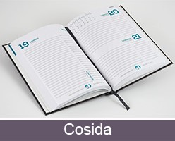 Diferencia agendas tapa dura personalizadas cosido