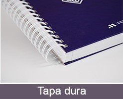 Diferencia libretas con espiral tapa dura personalizadas