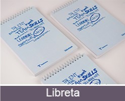 Imprimir libretas clásicas con espiral superior personalizadas