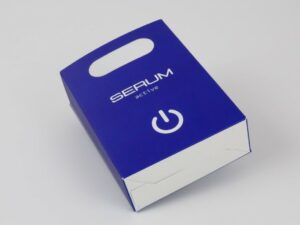 Impresión de packaging personalizado cajas con fuelle y asas