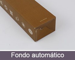 Impresión personalizada de packaging automontable fondo automático