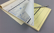 Impresión personalizada de talonarios autocopiativos