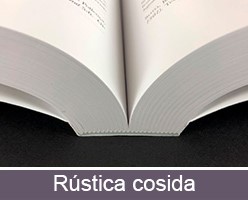 Imprimir libros tapa blanda con encuadernación rústica cosida personalizados
