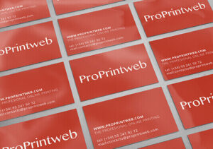 Imprimir tarjetas de visita personalizadas con acabado plastificado