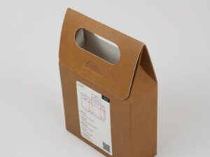 Personalizar impresión de cajas con fuelle y asas packaging