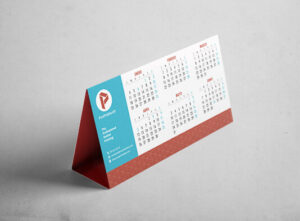 Personalizar impresión de calendario de sobremesa troquelado