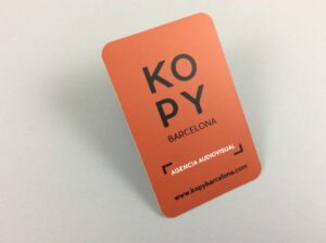 Personalizar impresión de tarjetas de visita con acabado plastificado mate