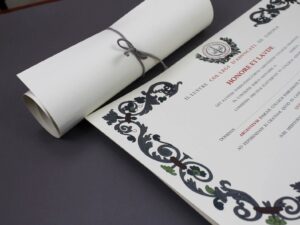 Impresión personalizable de diplomas urgentes