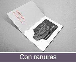 Impresión personalizada de carpetas portatarjetas de hotel con ranuras