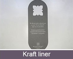 Impresión personalizada de colgador para puertas agujero cerrado kraft liner