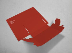 Impresión personalizada de expositor de folletos Din-A5 automontable