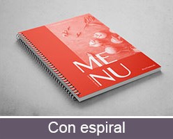 Imprimir cartas de restauración con encuadernación espiralada personalizadas