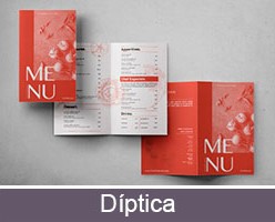 Imprimir cartas de restauración plegado díptico personalizadas