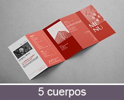 Imprimir cartas de restauración plegado quintíptico personalizadas