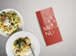 Imprimir cartas de restaurante trípticas para bebidas