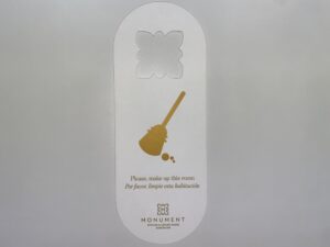 Imprimir colgadores para habitaciones de hotel poming con agujero cerrado