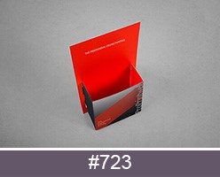 Imprimir expositor de folletos 10x21 automontable personalizado