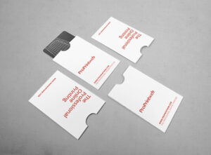 Imprimir fundas portatarjetas de hotel personalizables