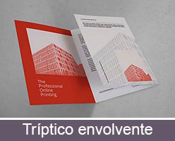 Impresión personalizable de trípticos publicitarios con plegado envolvente