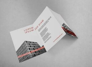 Personalizar impresión de tríptico publicitario acordeón