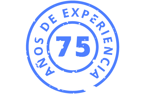 75 años de experiencia